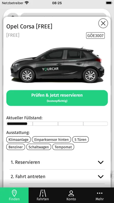 Скриншоты YourCar Carsharing