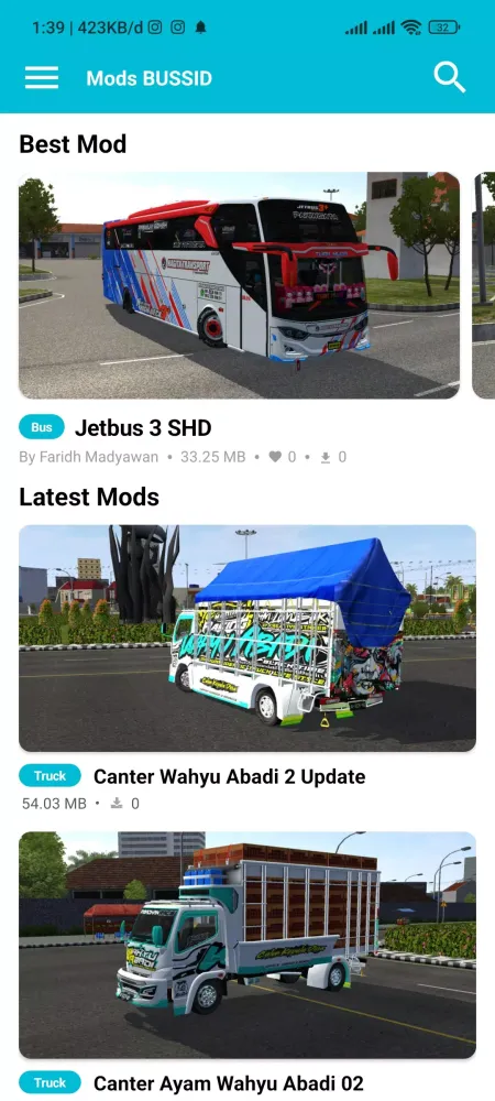 Tangkapan layar Mod Bussid Truk Wahyu Abadi 02