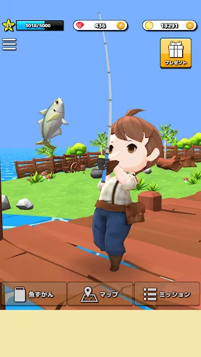 Fishing game Easy fishing life スクリーンショット