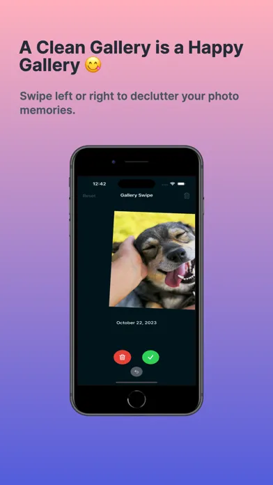 Скриншоты Swipe, Clean your gallery