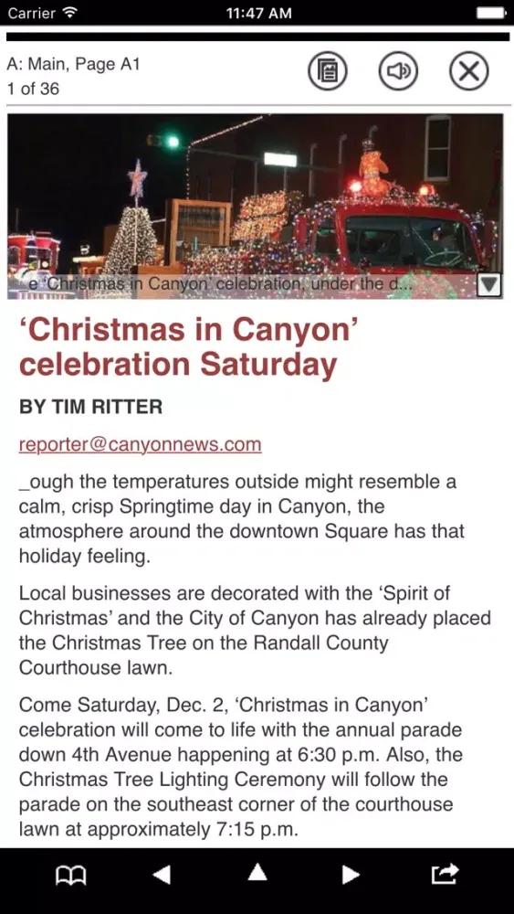 Canyon News eEdition 스크린샷