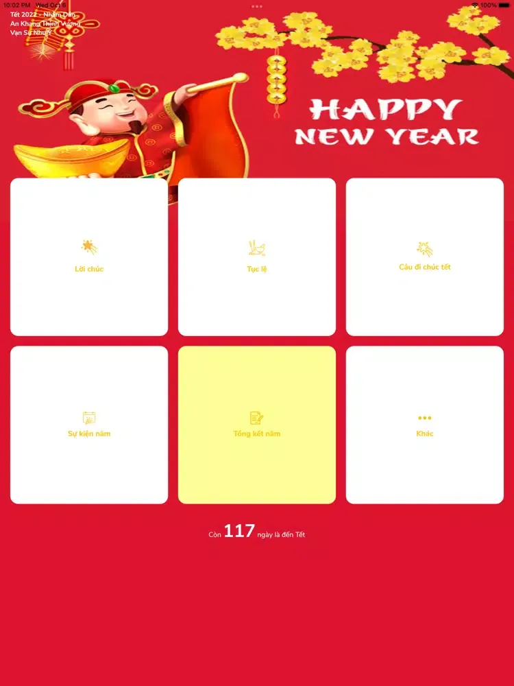 Tết 2022 iPad  스크린샷