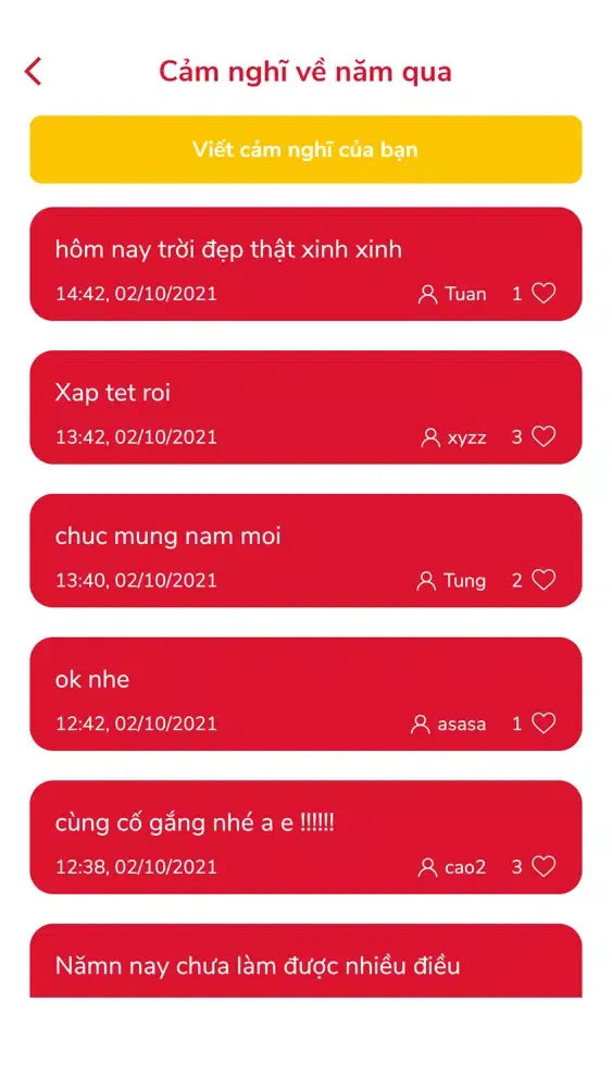 Tết 2022 스크린샷