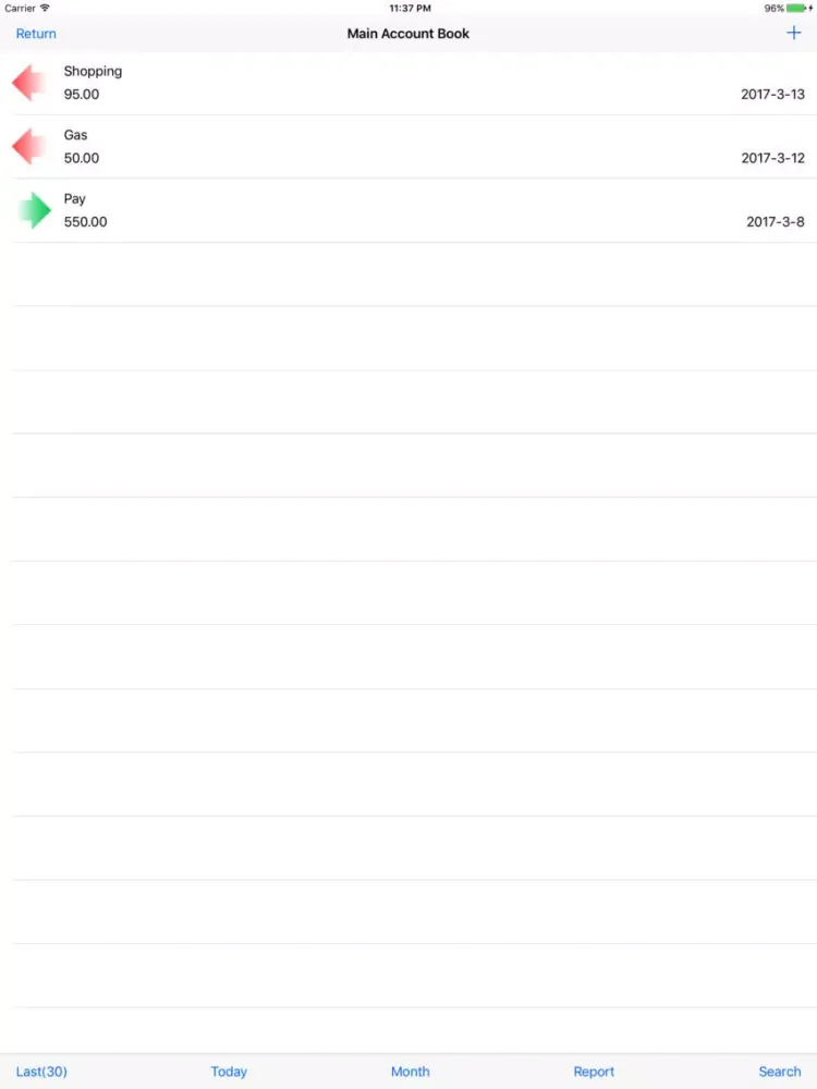 Flash Accounts iPad  سکرین شاٹس