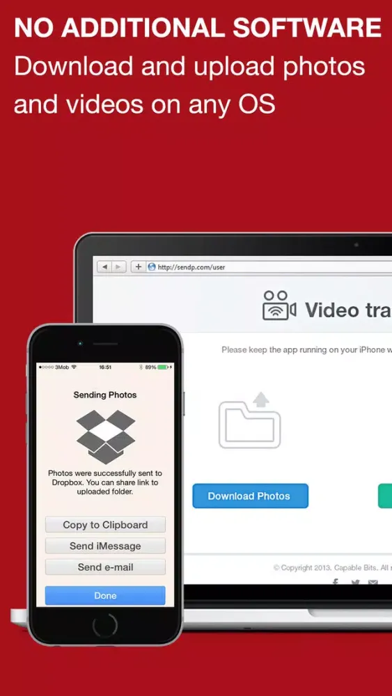 Video Transfer - photo and video transfer app over wifi Screenshots