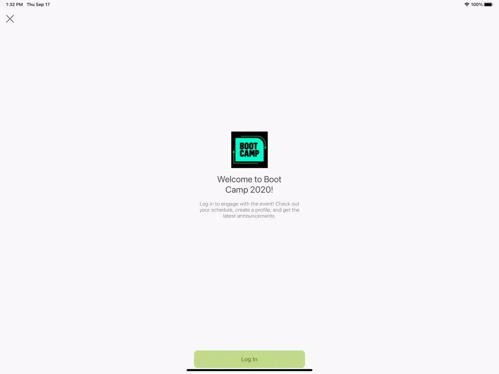 Capturas de tela do Boot Camp 2020 iPad 
