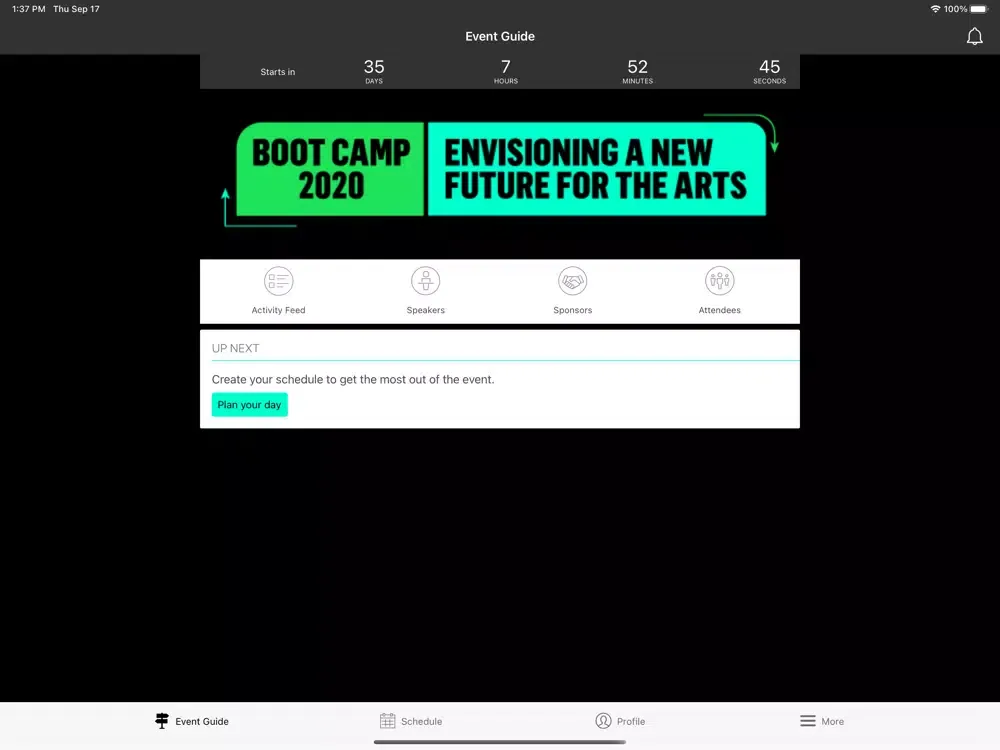 Capturas de tela do Boot Camp 2020 iPad 