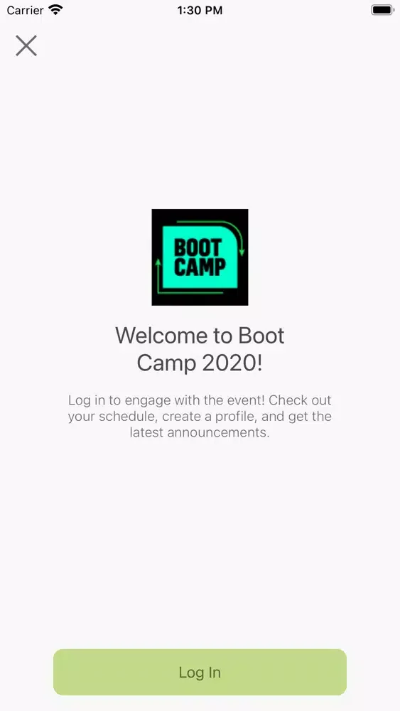 Capturas de tela do Boot Camp 2020
