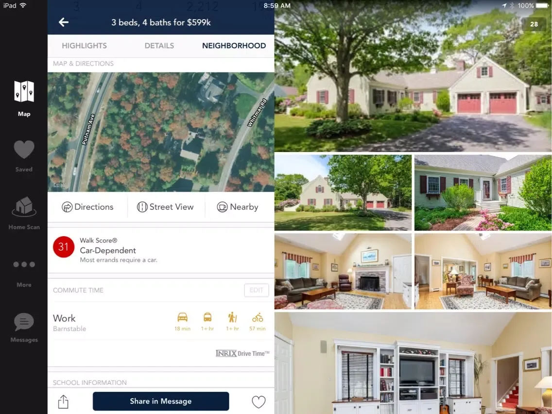 Ảnh chụp màn hình của Cape Cod JMW Homes iPad 