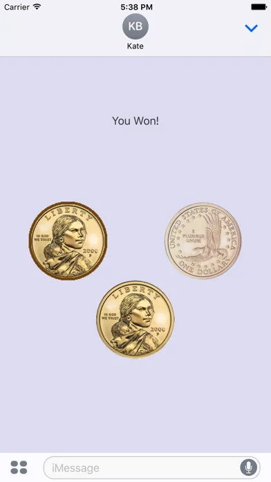 Coin Flip Message سکرین شاٹس