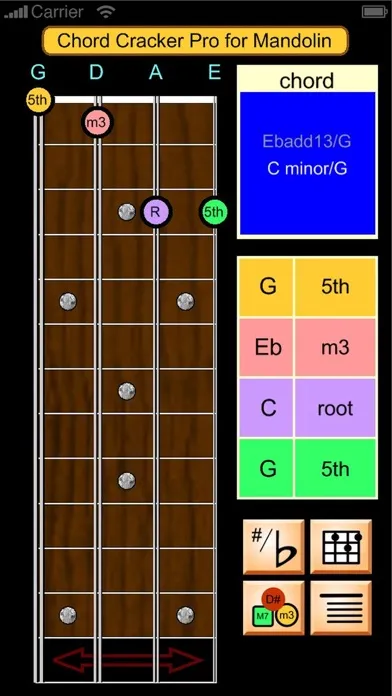 Zrzuty ekranu Mandolin Chord Cracker Pro