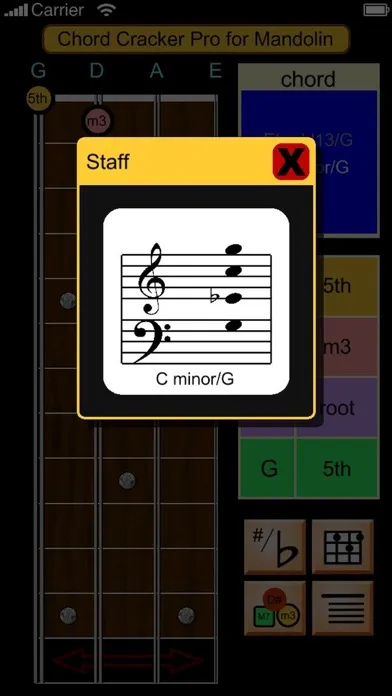 Zrzuty ekranu Mandolin Chord Cracker Pro