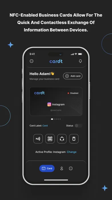 Zrzuty ekranu Cardt - Smart Business Cards