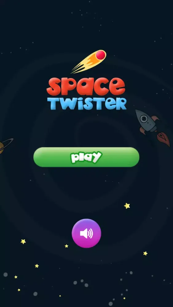Tangkapan layar Space Twister color Match Game
