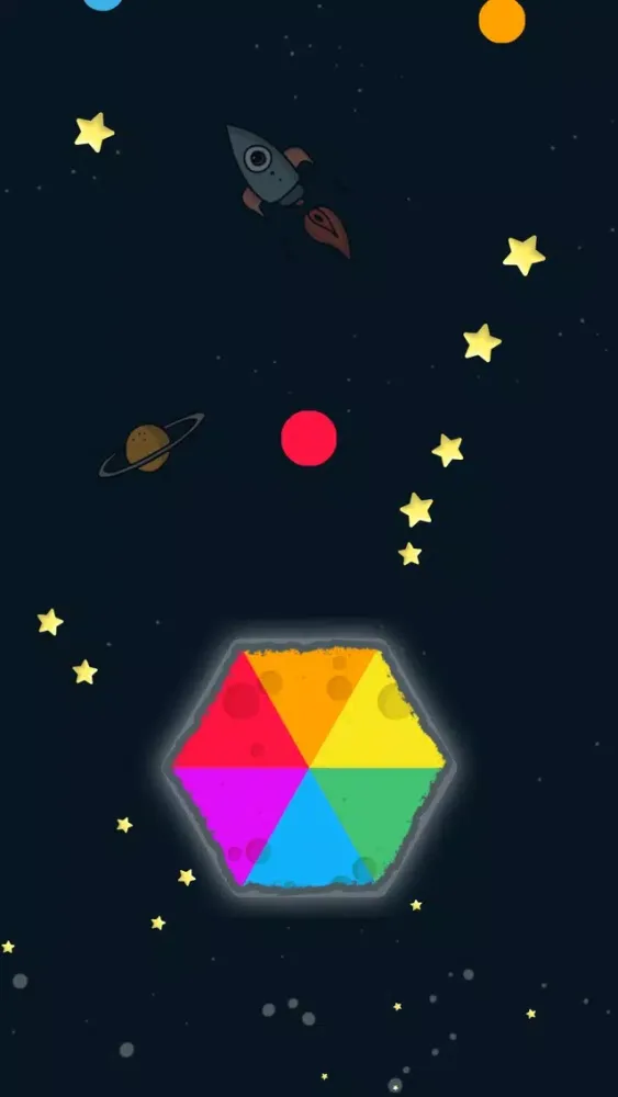Tangkapan layar Space Twister color Match Game