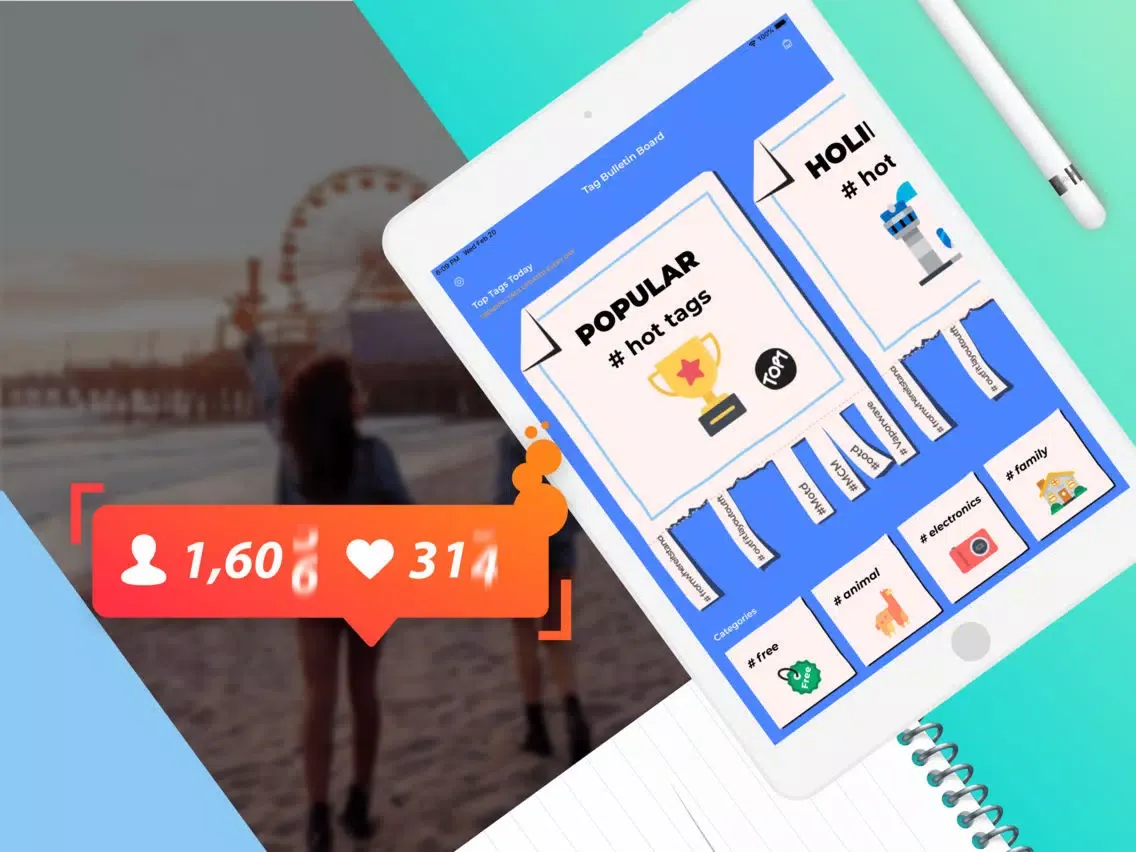 Capturas de pantalla de Follow Best Likes Tags Master iPad 