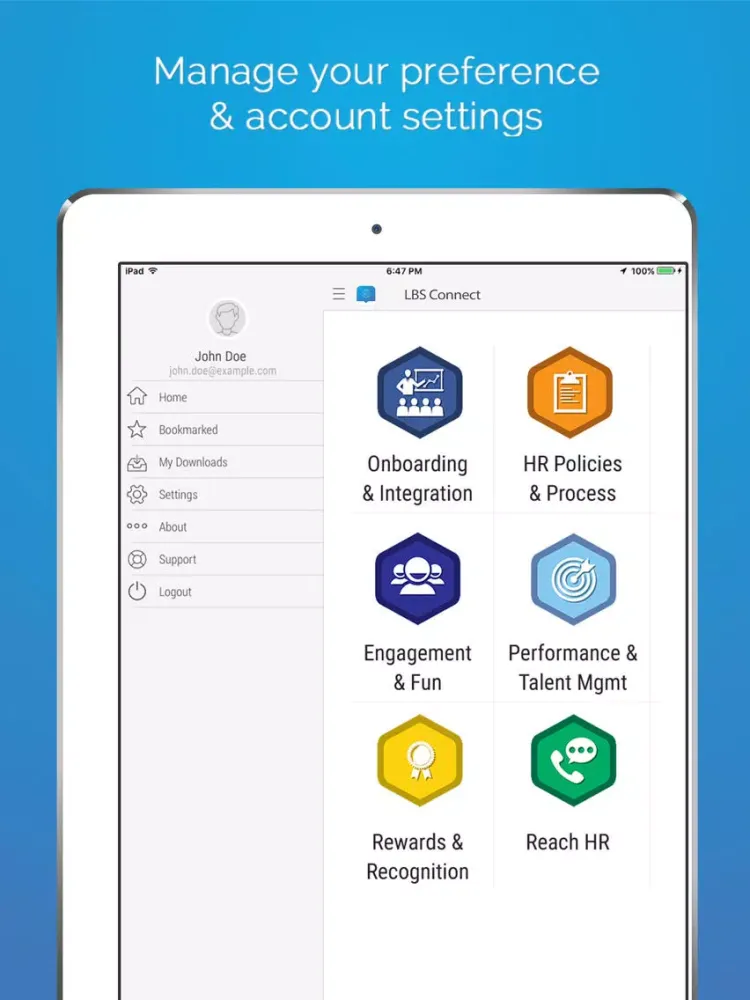 Capgemini LBS Connect iPad  스크린샷