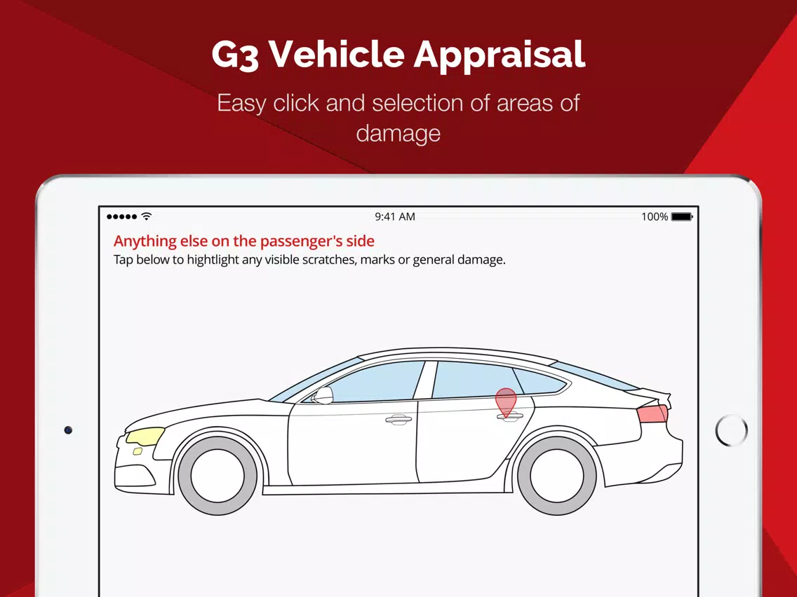 Zrzuty ekranu G3 Vehicle Appraisal App iPad 