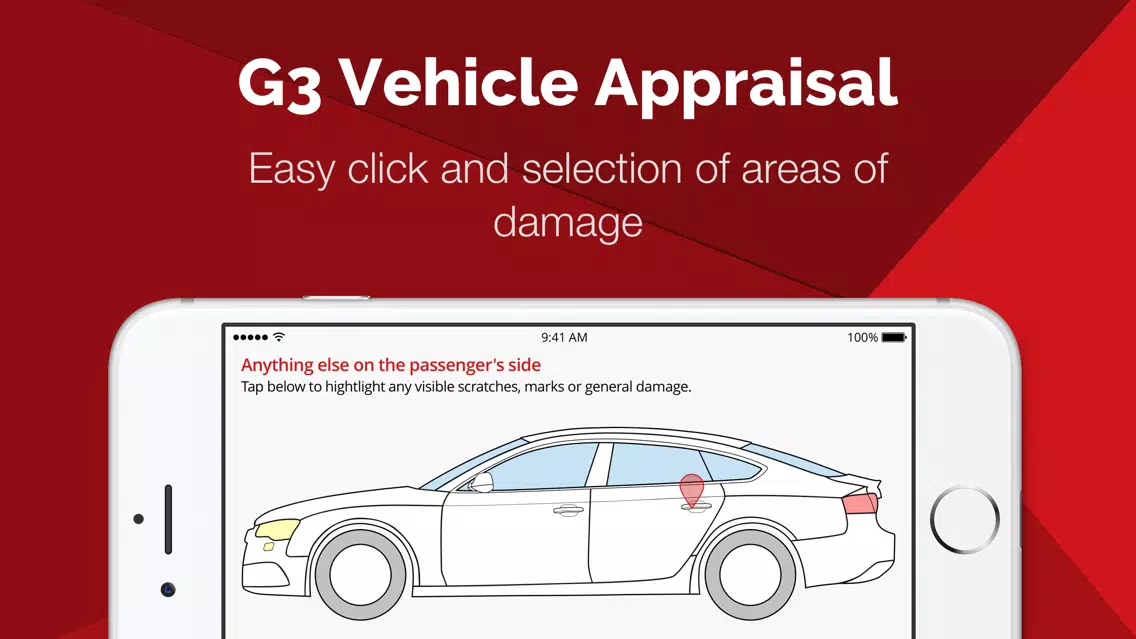 Zrzuty ekranu G3 Vehicle Appraisal App