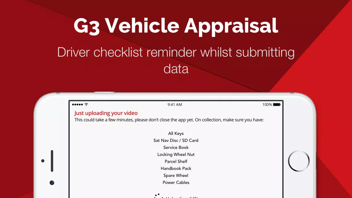 Zrzuty ekranu G3 Vehicle Appraisal App