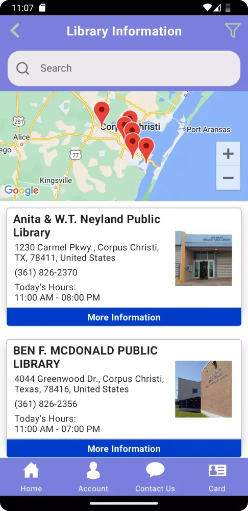Corpus Christi Public Library Screenshots