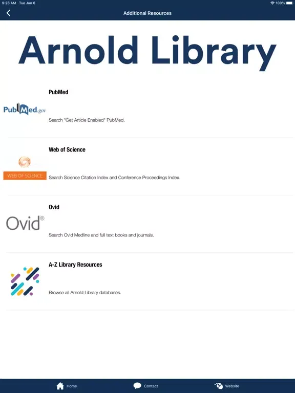 Zrzuty ekranu Fred Hutch Arnold Library iPad 