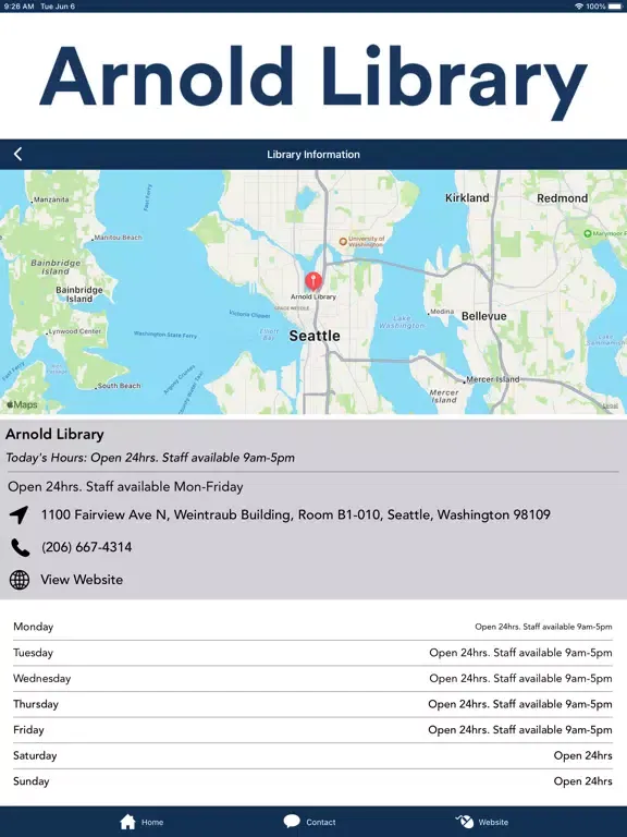 Zrzuty ekranu Fred Hutch Arnold Library iPad 