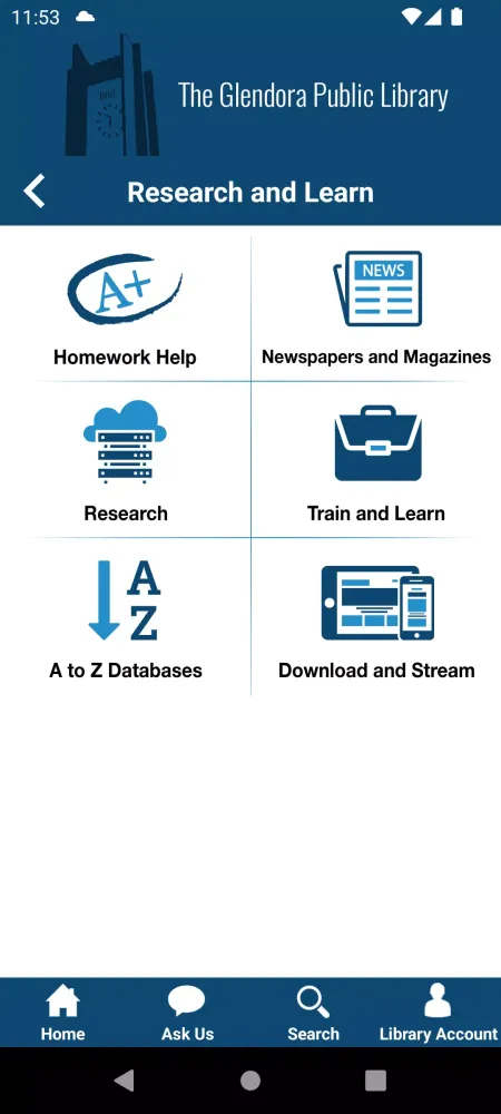 Glendora Public Library Screenshots