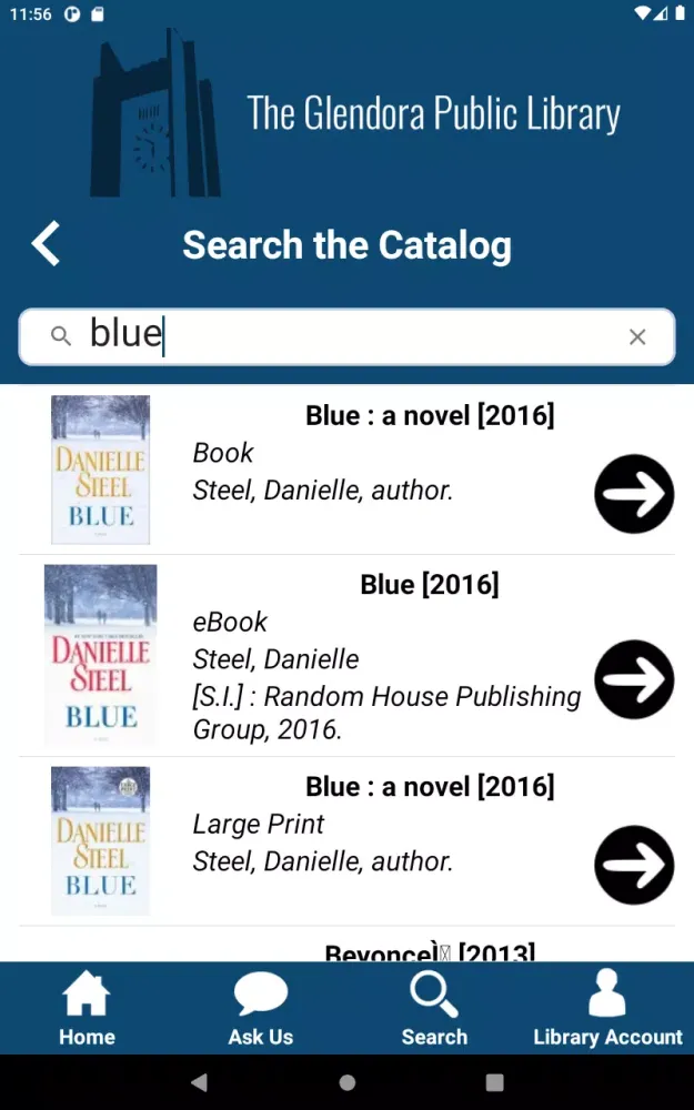 Glendora Public Library Screenshots