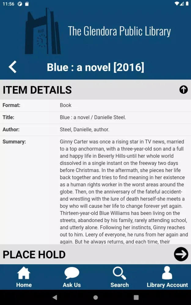 Glendora Public Library Screenshots