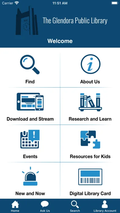 Tangkapan skrin Glendora Public Library