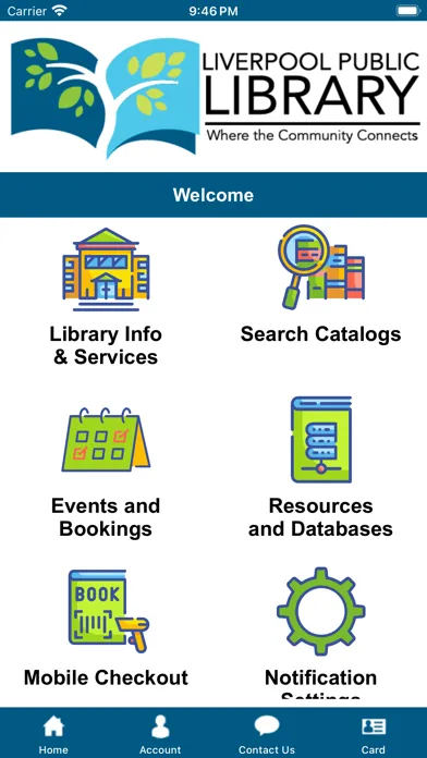 Capturas de tela do Liverpool Public Library
