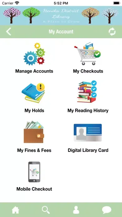 Tangkapan skrin Lakeland Library Cooperative