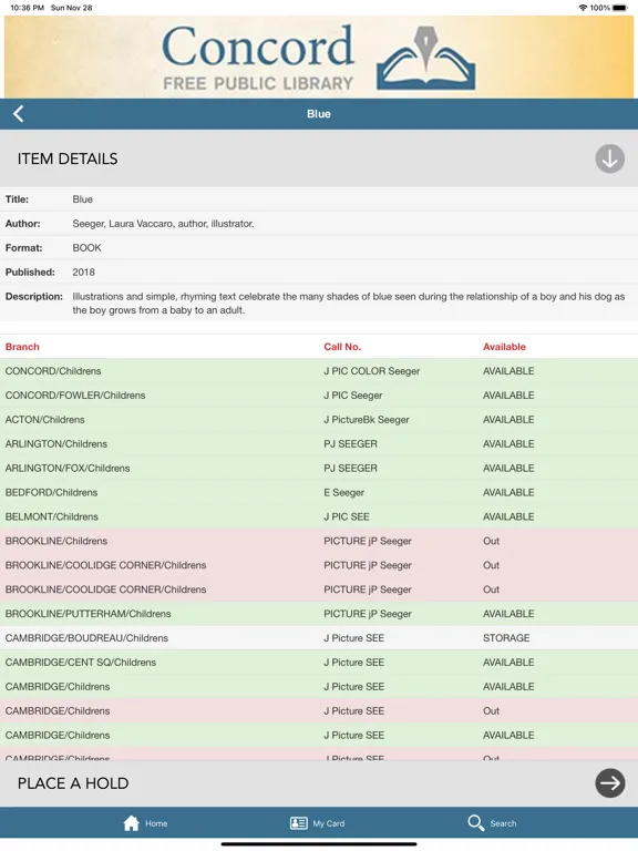 Minuteman Library Network iPad  Screenshots