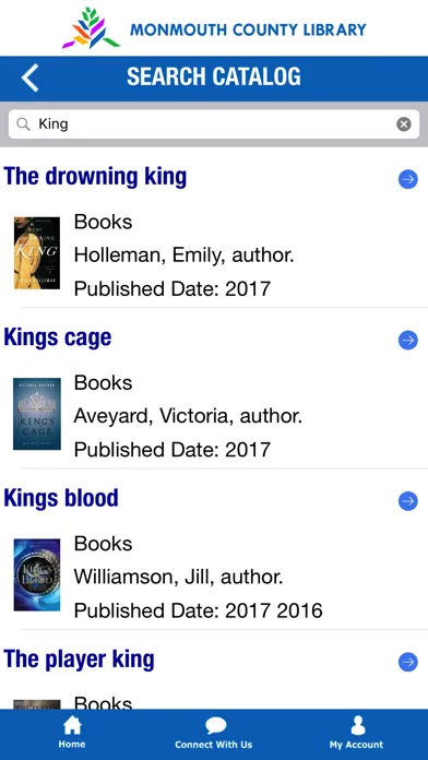 Captures d'écran de Monmouth County Library Mobile