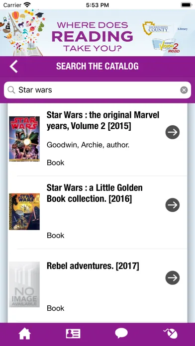 Screenshot di San Bernardino County Library