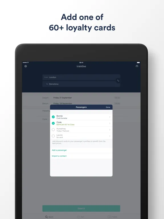 Trainline for Business iPad 應用截圖