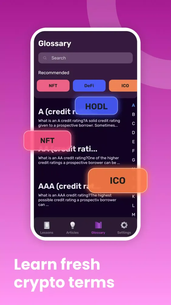 Zrzuty ekranu Crypto Academy by Investmate