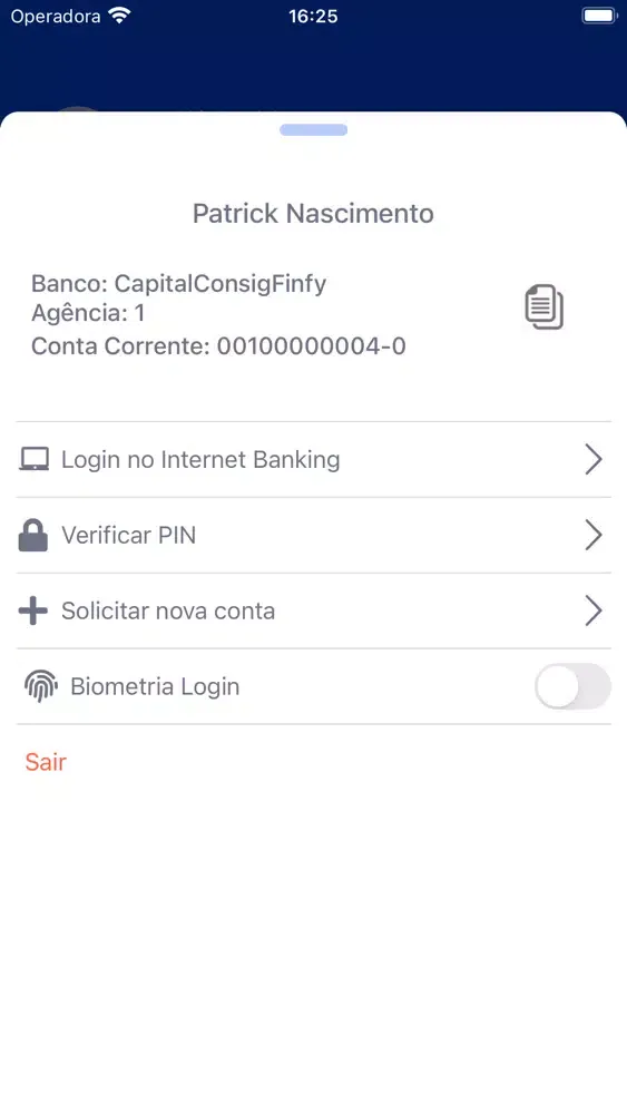 Скриншоты Capital Consig Conta e Cartão