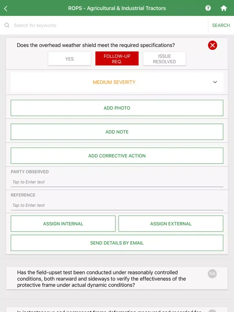 Zrzuty ekranu Ag Safety iPad 