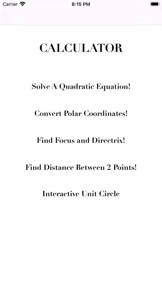 Function Quadratic سکرین شاٹس