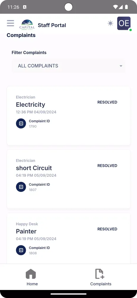 Smart City Admin Screenshots