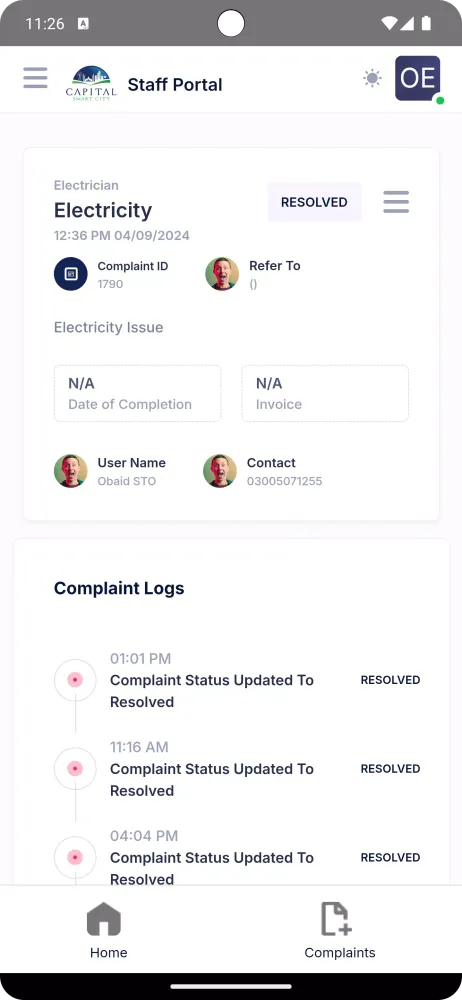 Smart City Admin Screenshots