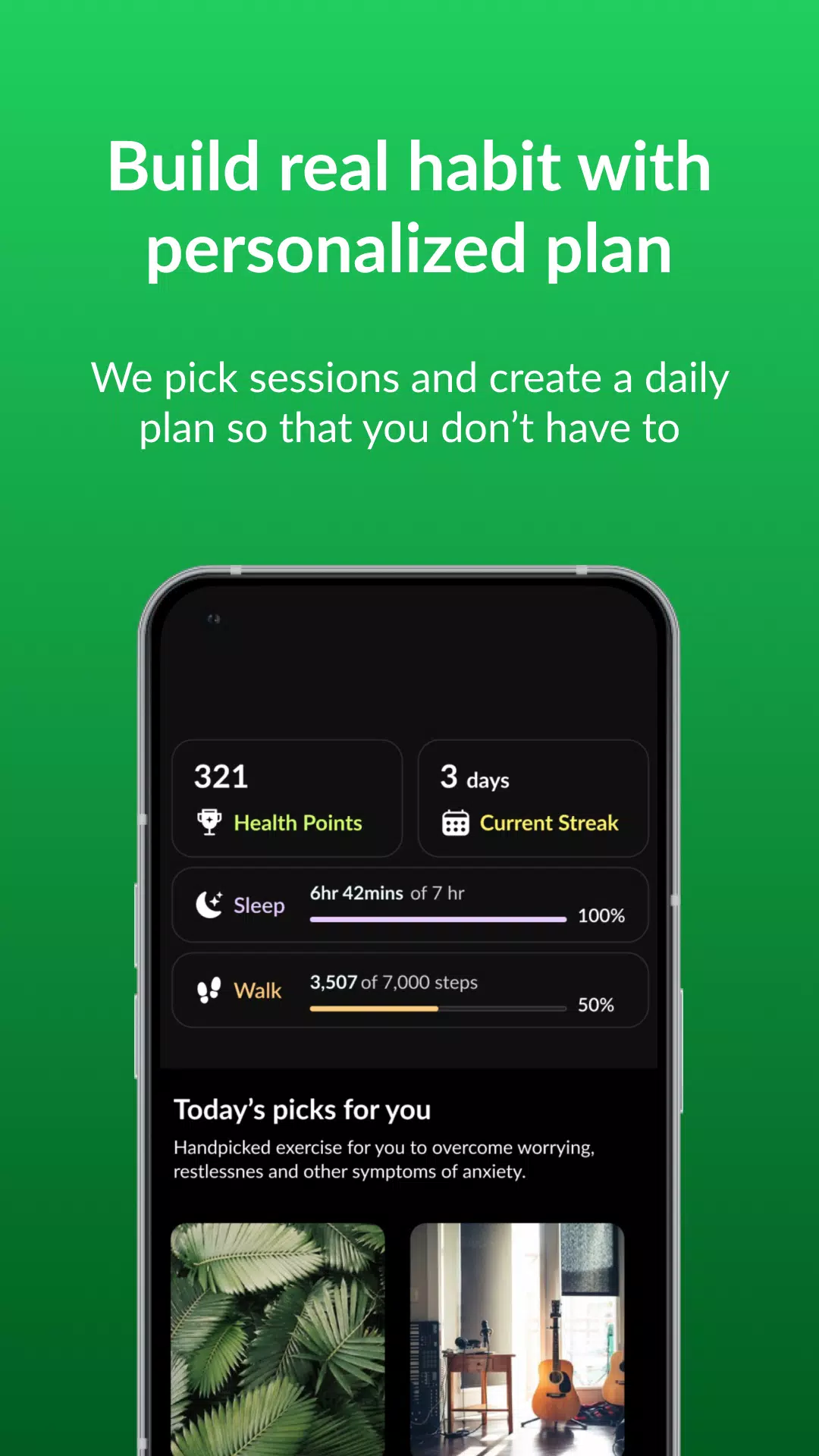 Anxiety & Sleep: Urban Health Screenshots