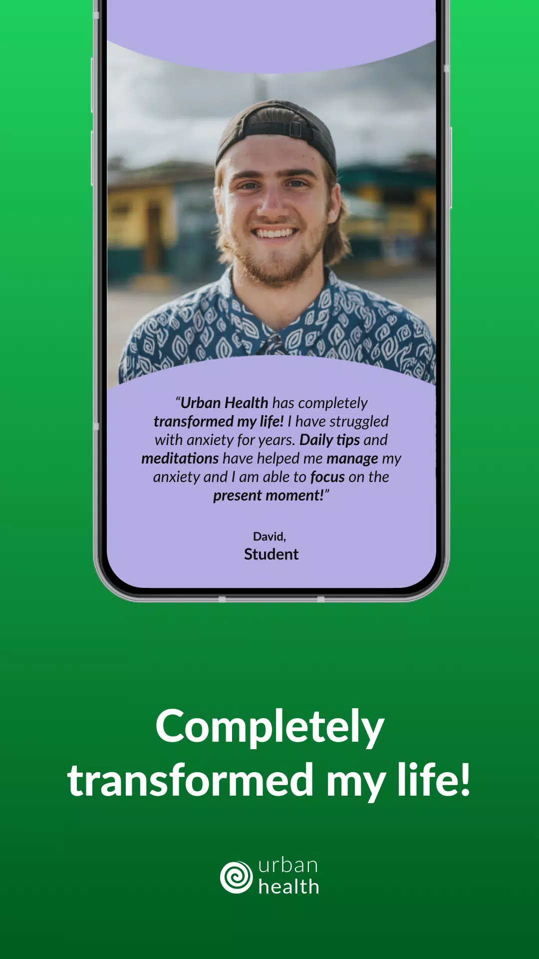 Anxiety & Sleep: Urban Health Screenshots