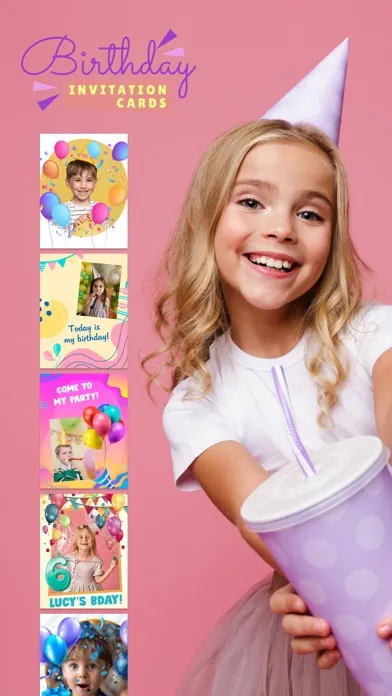 Captures d'écran de Birthday party invitation for