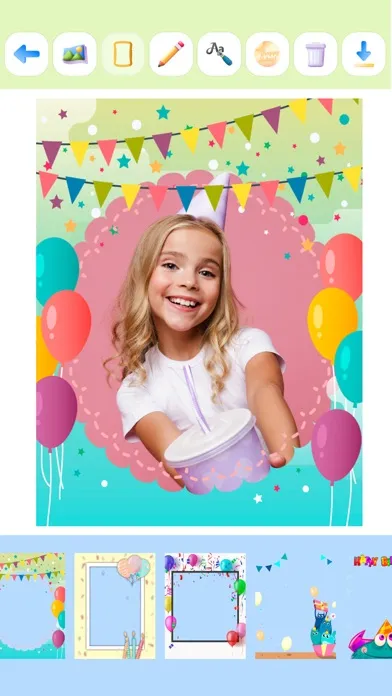 Captures d'écran de Birthday party invitation for