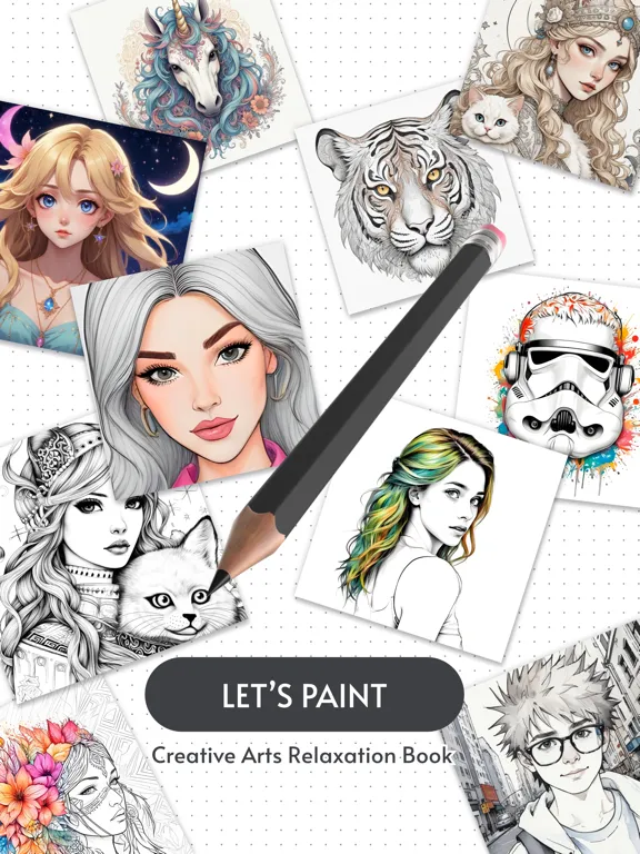 Paint for adults relax ASMR iPad  Screenshots