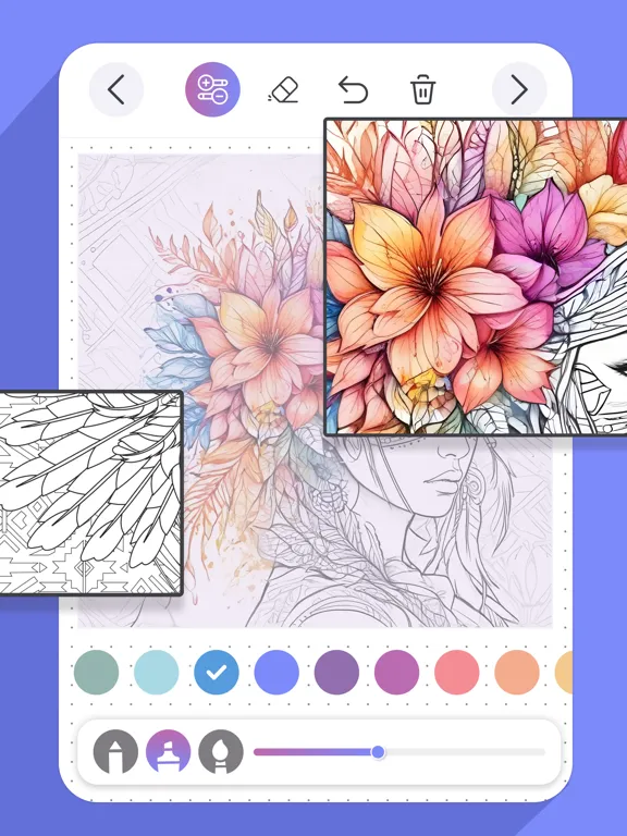 Paint for adults relax ASMR iPad  Screenshots