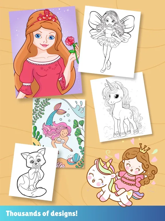 Capturas de pantalla de Paint princesses & fairy tales iPad 
